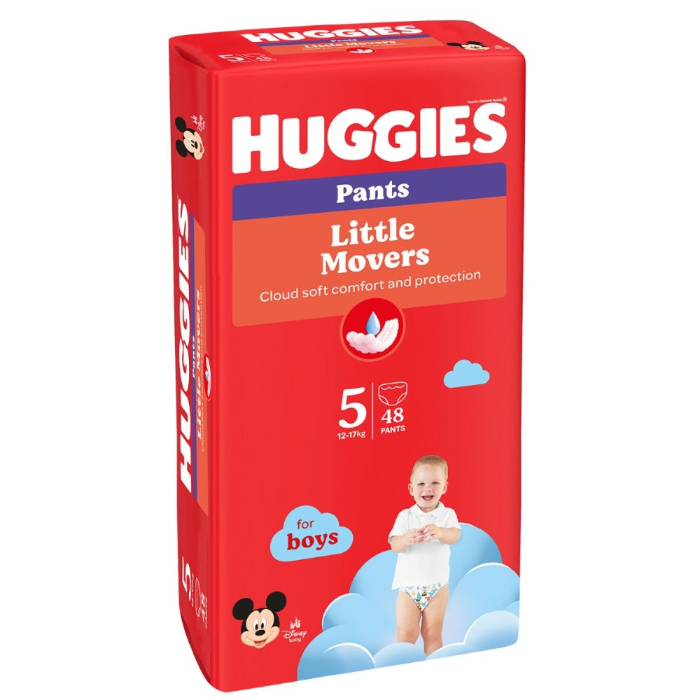 Памперси тип гащички Huggies Pants, Skin Comfort, Размер 5, Boy, 48 бр, 12-17 кг.