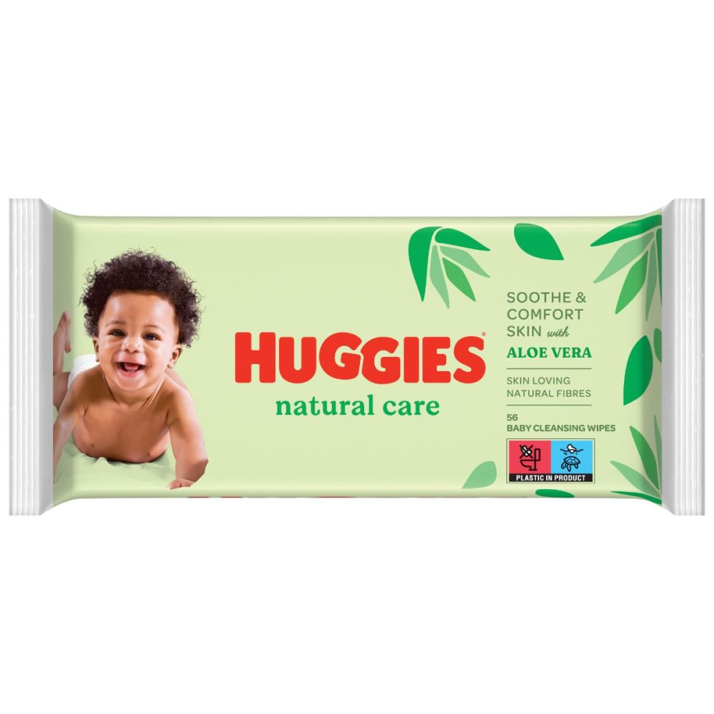 Мокри кърпички Huggies Wipes Natural Care, 56 бр.