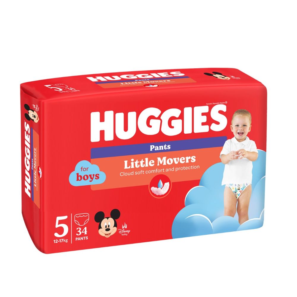 Памперси тип гащички Huggies Pants, Размер 5, 12-17 кг, 34 бр.