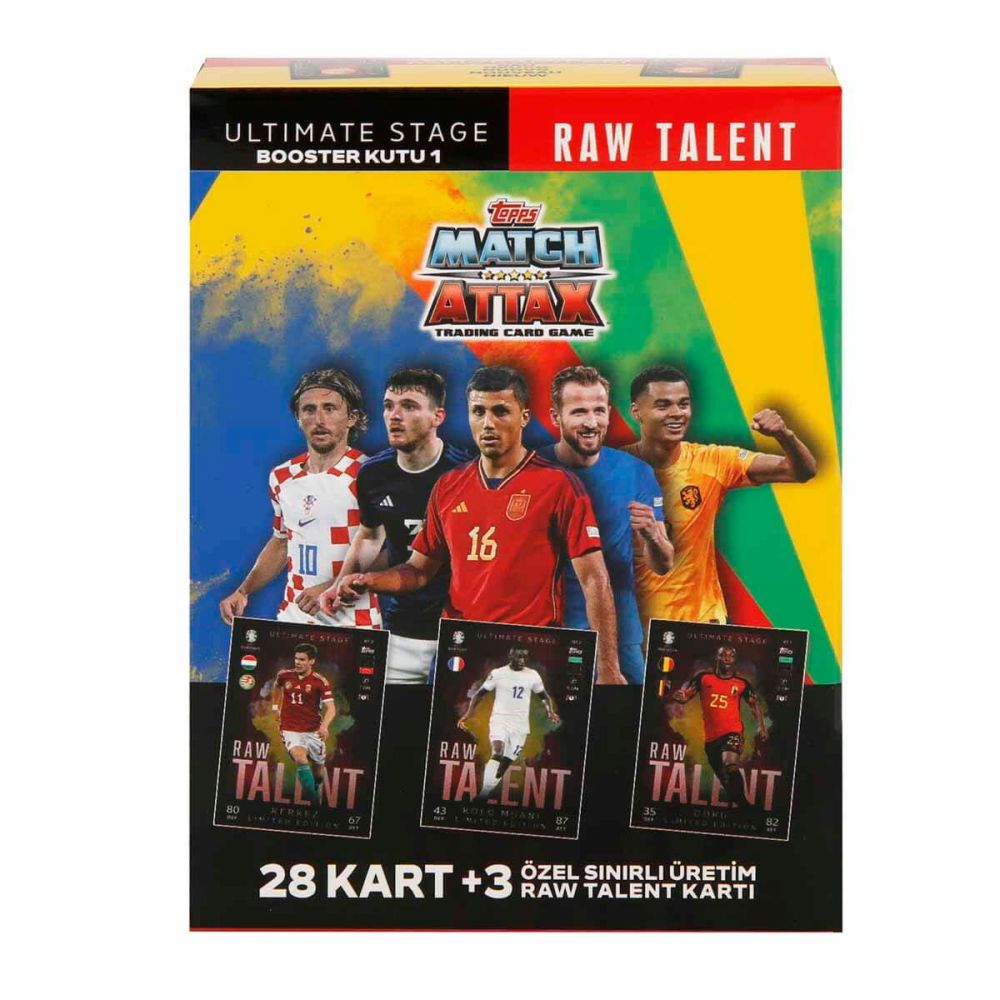 Карти с футболисти в метална кутия, Topps, UEFA EURO 2024, 31 броя