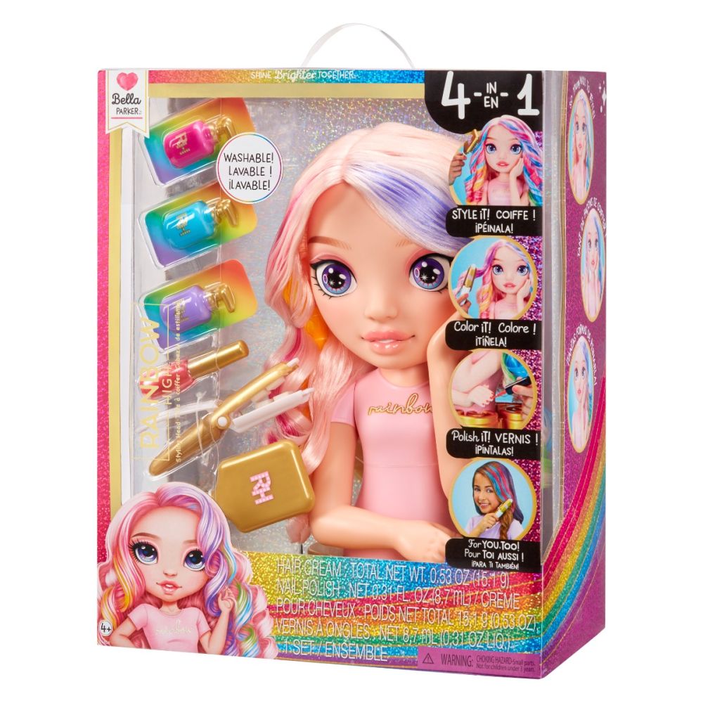 Манекен за прически, Rainbow High, Bella Parker, Styling Head, 120889EUC