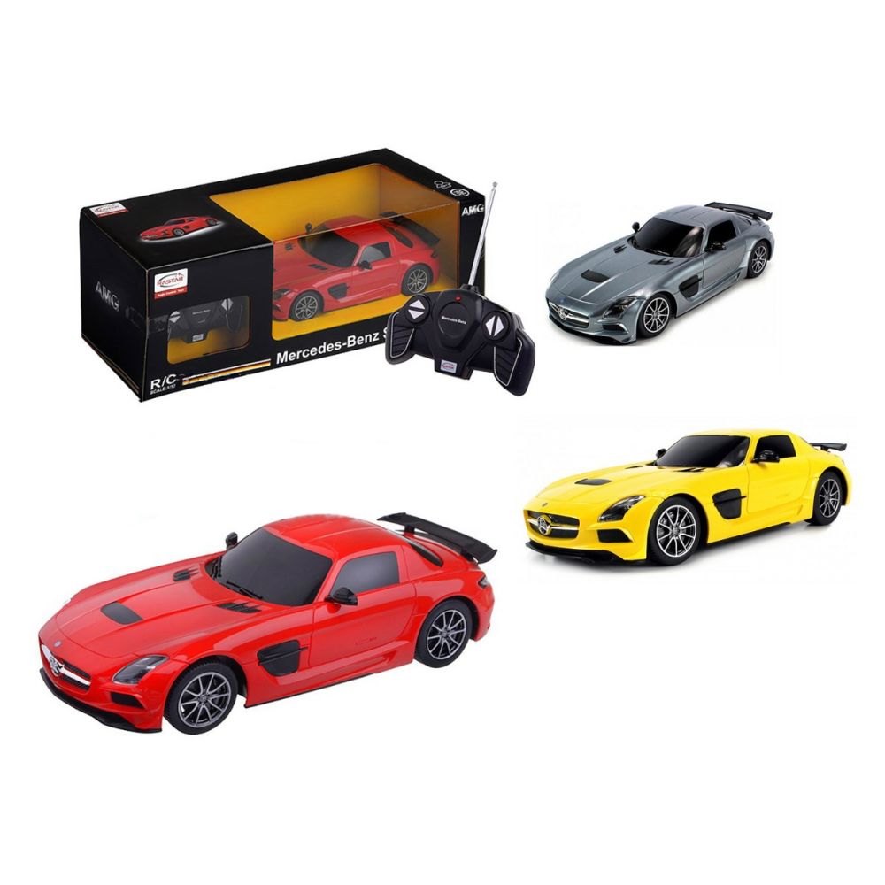 Количка с дистанционно Rastar Mercedes-Benz SLS 1:18, Червена