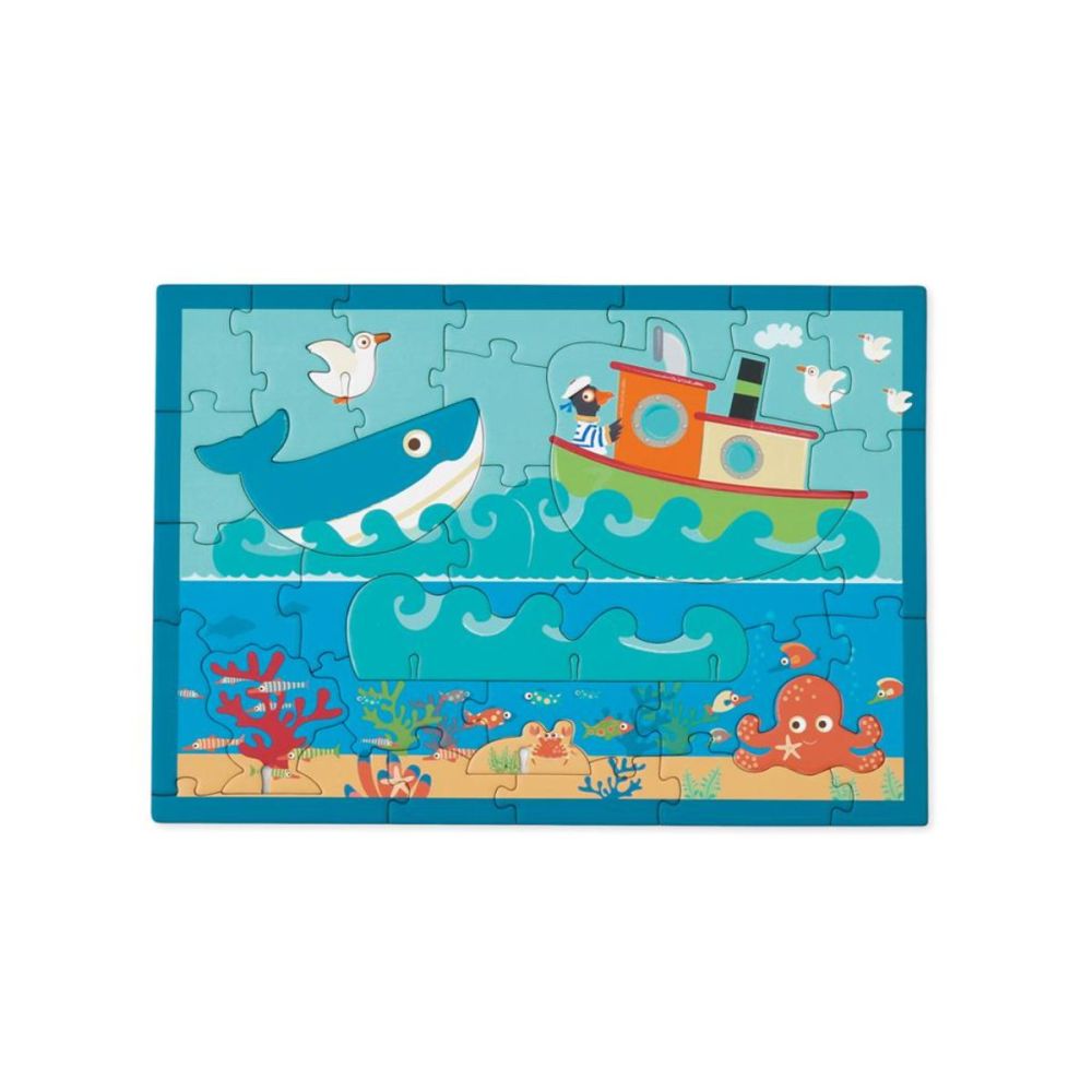 Пъзел 3D, Scratch, 2 In 1, Океан, 30 части