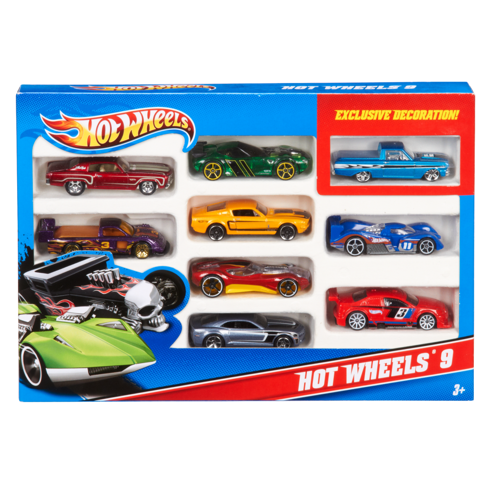Комплект колички Hot Wheels 10