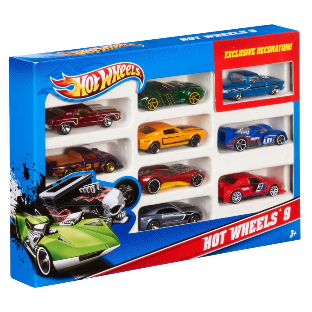 Комплект колички Hot Wheels 10