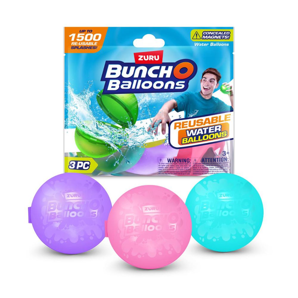 Комплект 3 водни балона за многократна употреба, Bunch O Balloons
