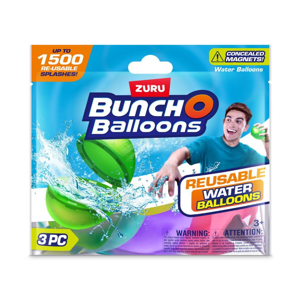 Комплект 3 водни балона за многократна употреба, Bunch O Balloons