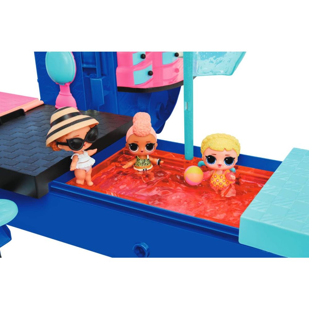 LOL Surprise OMG 4 in 1 Glamper, Комплект за игра Каравана със светлини, звуци и 55 изненади