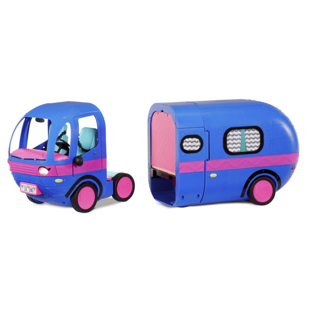 LOL Surprise OMG 4 in 1 Glamper, Комплект за игра Каравана със светлини, звуци и 55 изненади