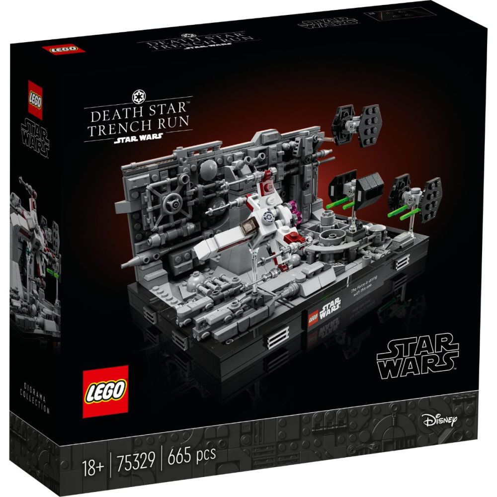 LEGO® Star Wars - Диорама на полета към шахтата на Death Star™ (75329)