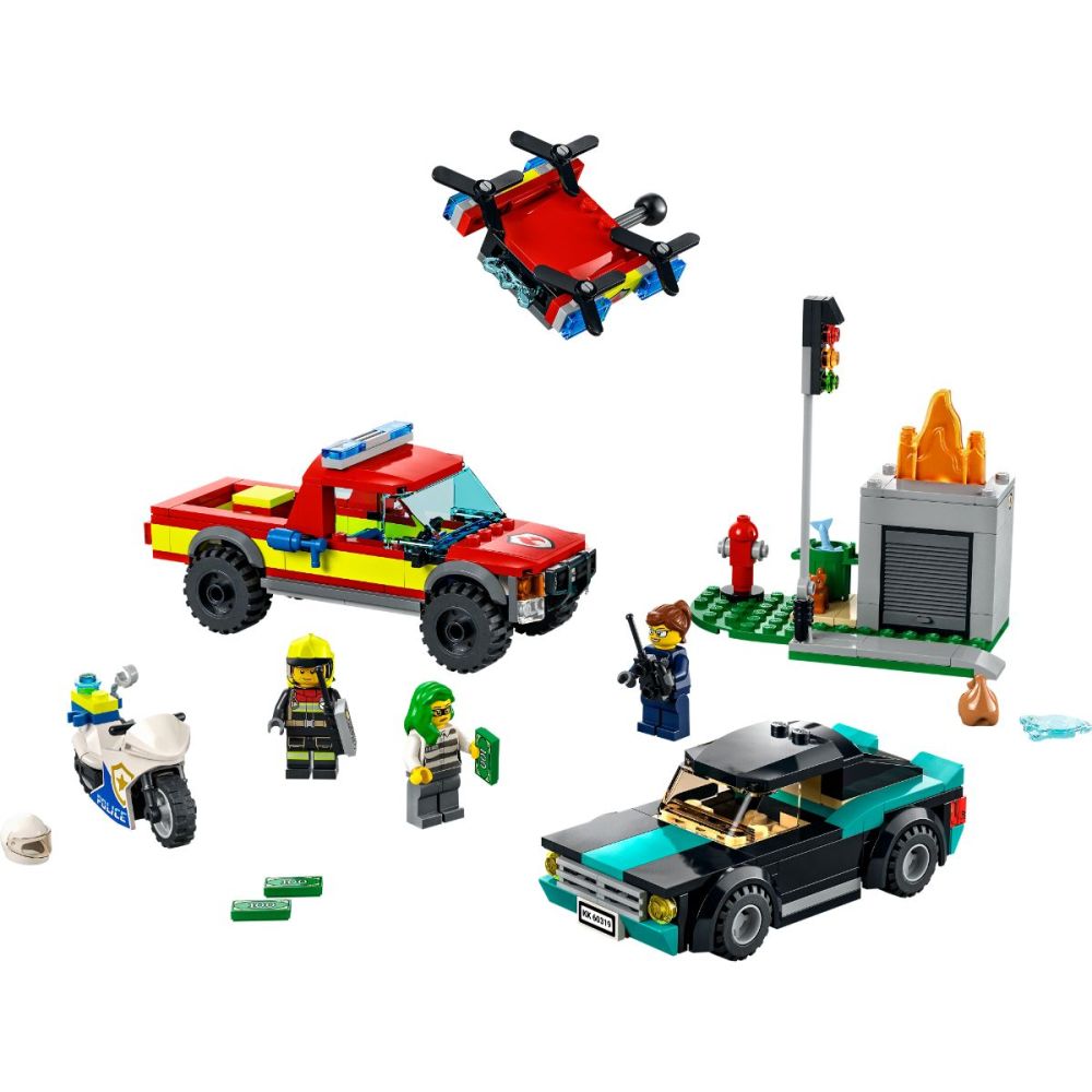 LEGO® City - Спасение при пожар и полицейско преследване (60319)