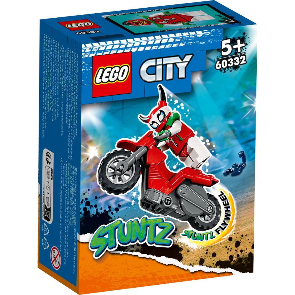 LEGO® City - Каскадьорски мотоциклет „Смелия скорпион“ (60332)