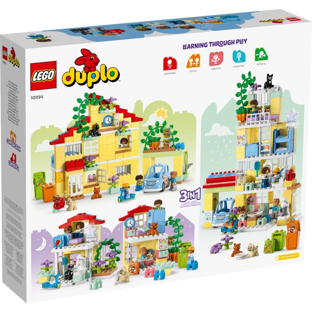 LEGO® DUPLO - Семейна къща 3 в 1 (10994)