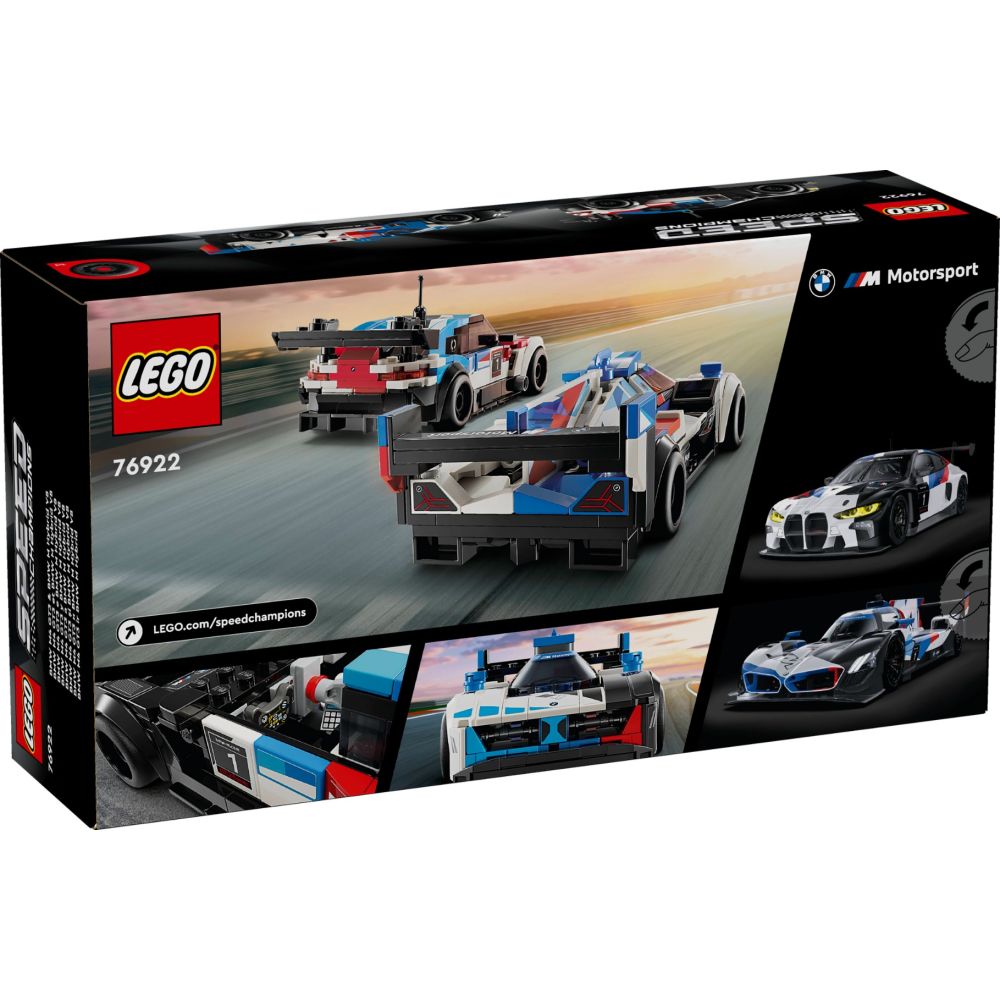 LEGO® Speed Champions - Състезателни коли BMW M4 GT3 и BMW M Hybrid V8 (76922)