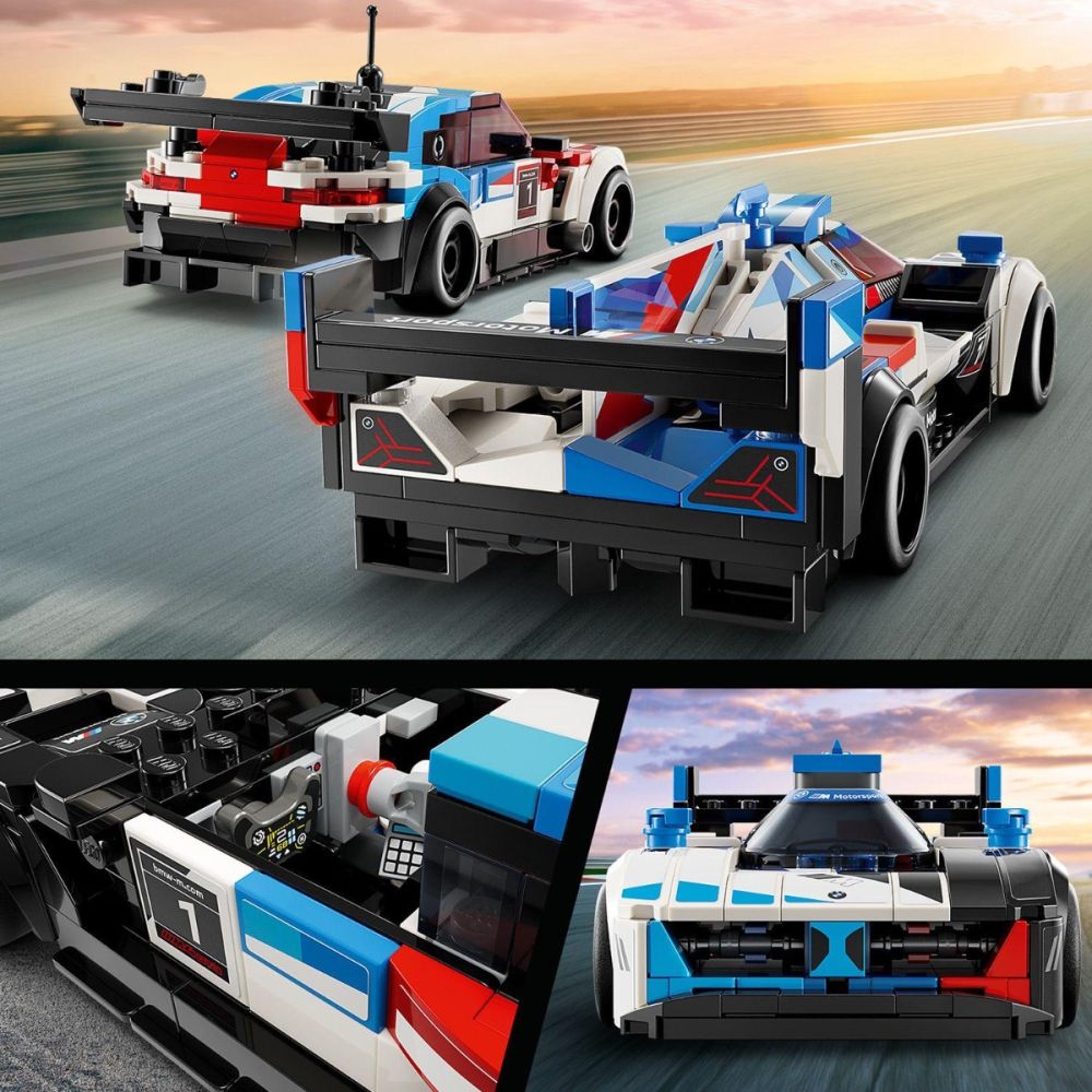 LEGO® Speed Champions - Състезателни коли BMW M4 GT3 и BMW M Hybrid V8 (76922)