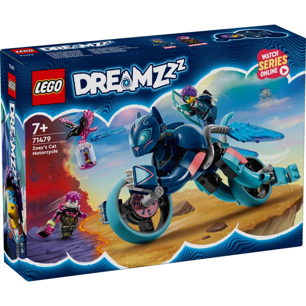 LEGO® Dreamzzz -  Котешкият мотоциклет на Зоуи (71479)