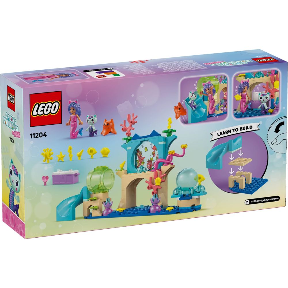 LEGO® Gabby's Dollhouse - Приключение в аквариум на русалката Габи (11204)