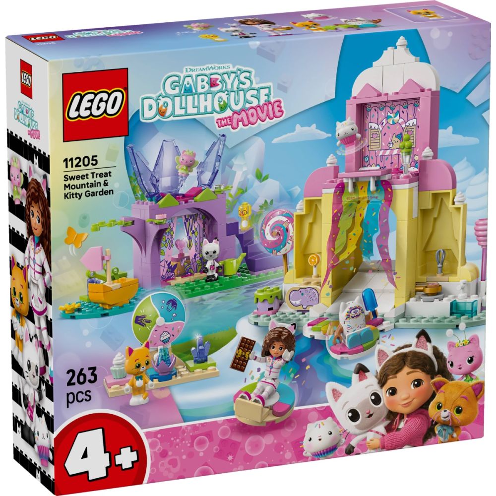 LEGO® Gabby's Dollhouse - Царство на сладкишите и котешка градина (11205)