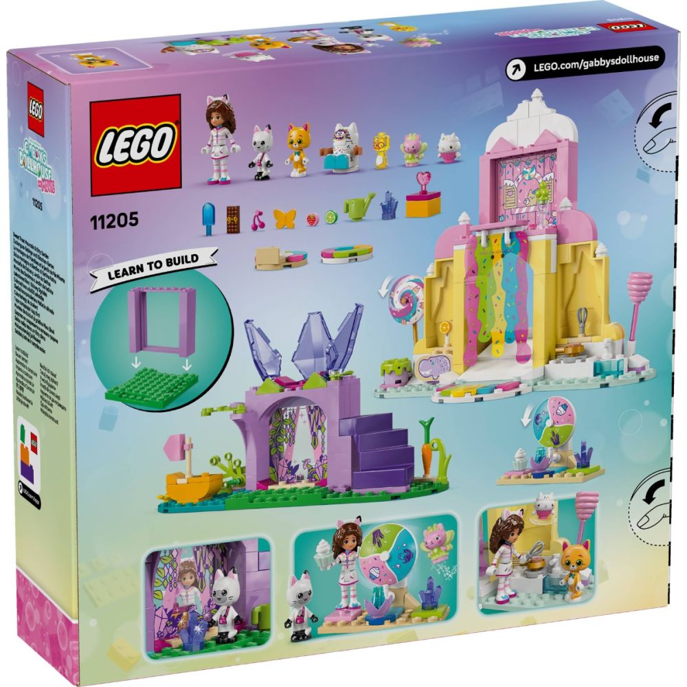 LEGO® Gabby's Dollhouse - Царство на сладкишите и котешка градина (11205)