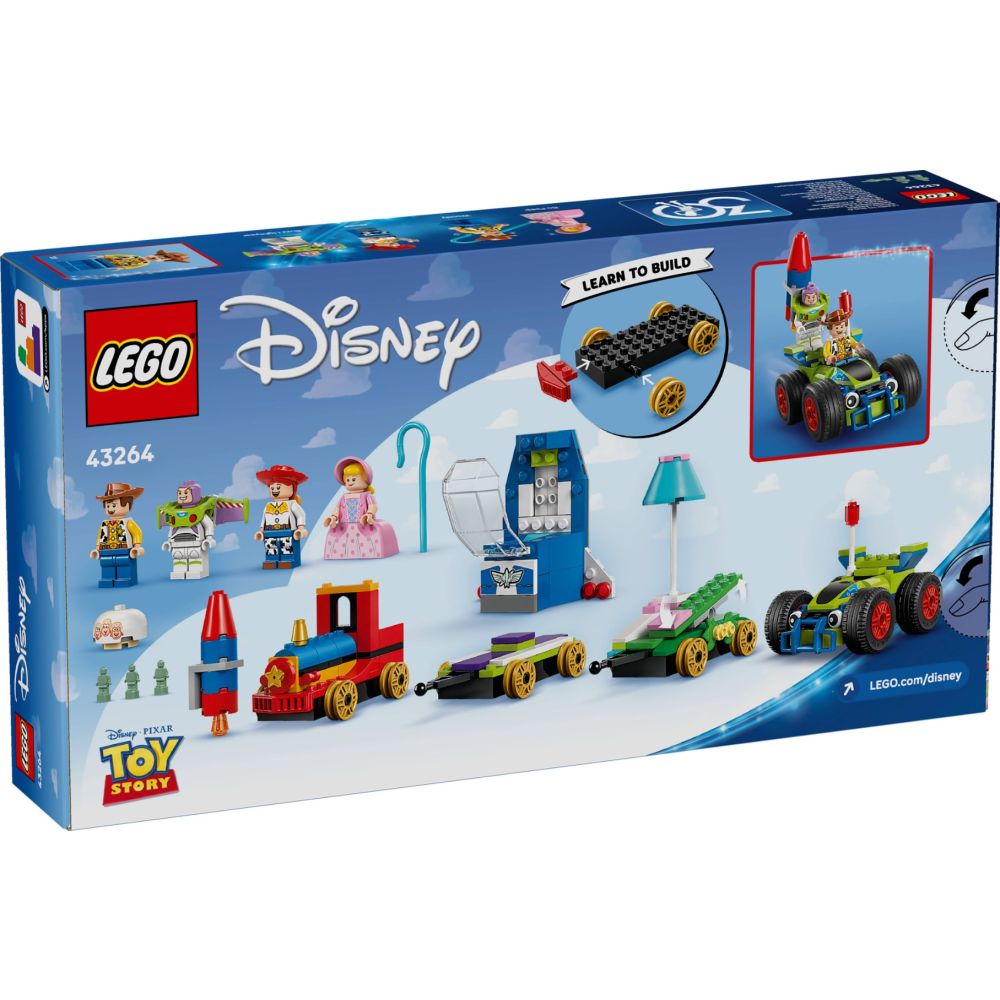 LEGO® Disney Pixar - „Играта на играчките“: Празничен влак и колата RC (43264)