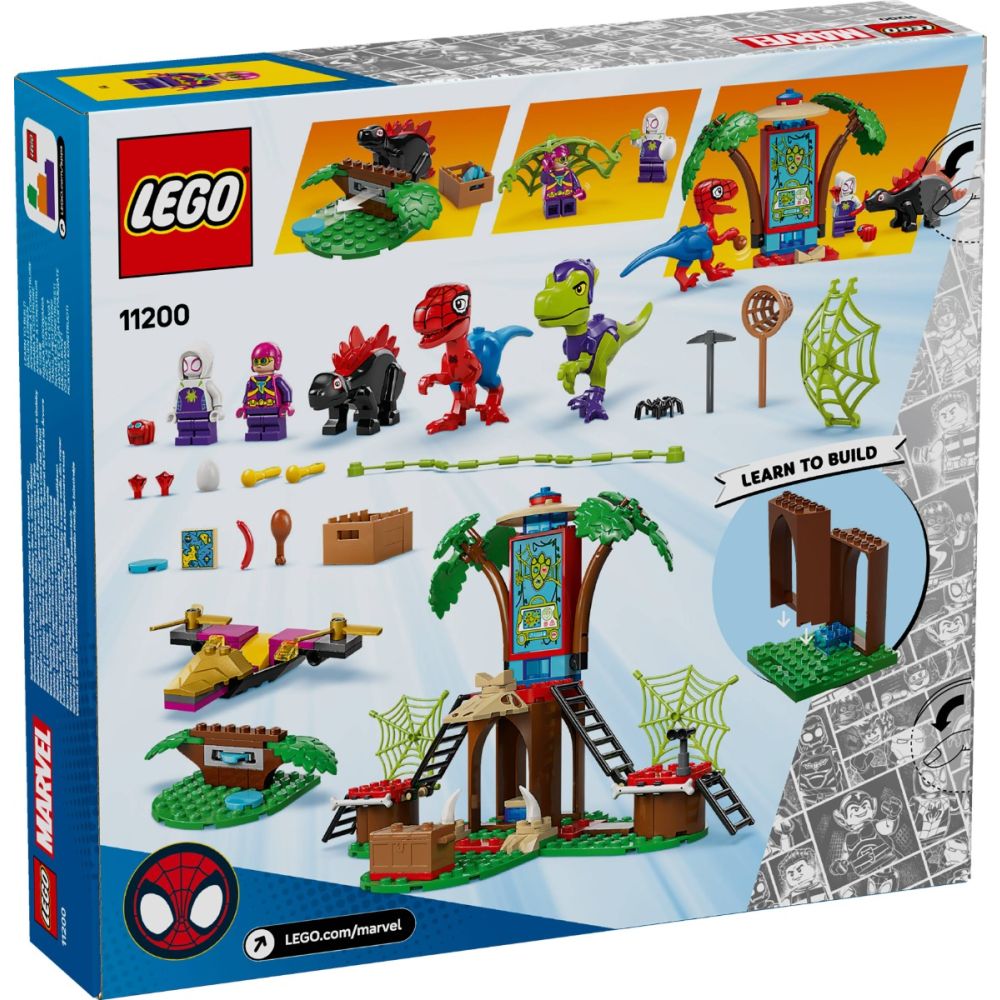 LEGO® Spidey - Битката с раптори на Спайди и Гоби в щаба в дървесната къща (11200)