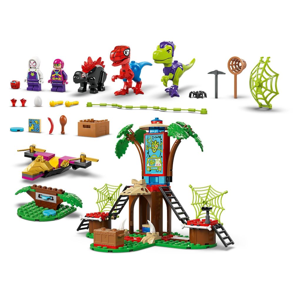 LEGO® Spidey - Битката с раптори на Спайди и Гоби в щаба в дървесната къща (11200)