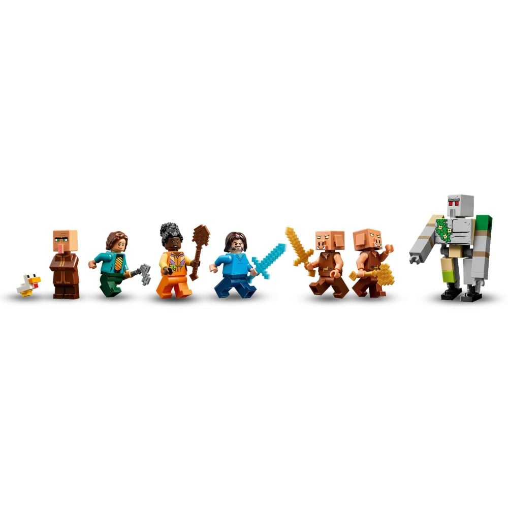 LEGO® Minecraft - Нападението на огнения призрак-балон в селото (21273)