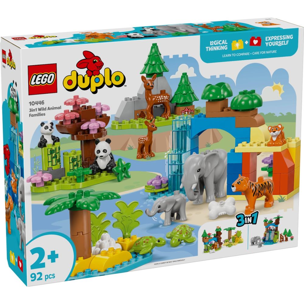 LEGO® DUPLO® - Семействата на дивите животни „3 в 1“ (10446)