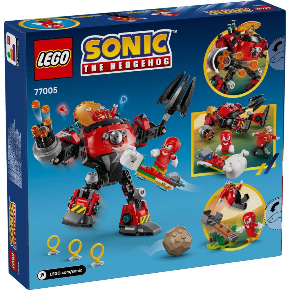 LEGO® Sonic - Knuckles срещу робот Dr. Eggman Egg Crusher (77005)