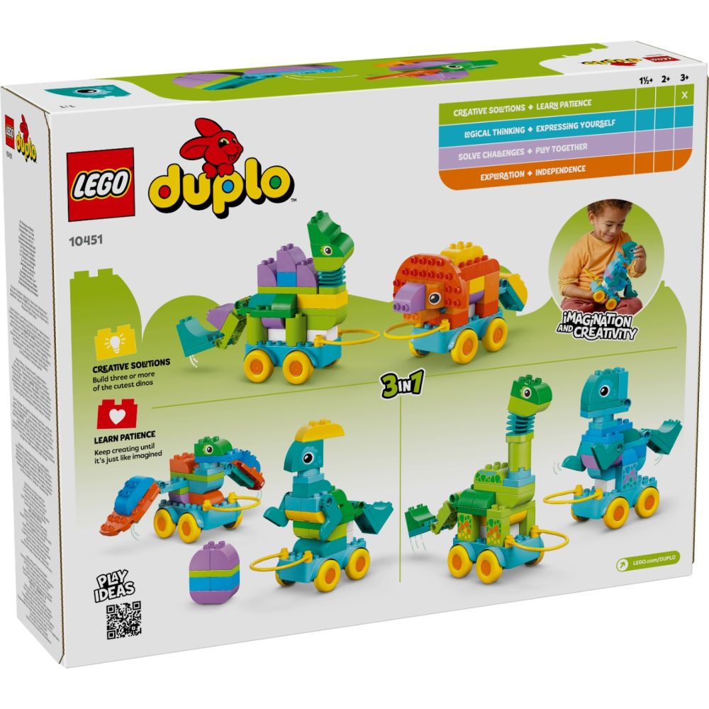 LEGO® DUPLO - Динозаври на колела „3 в 1“ (10451)