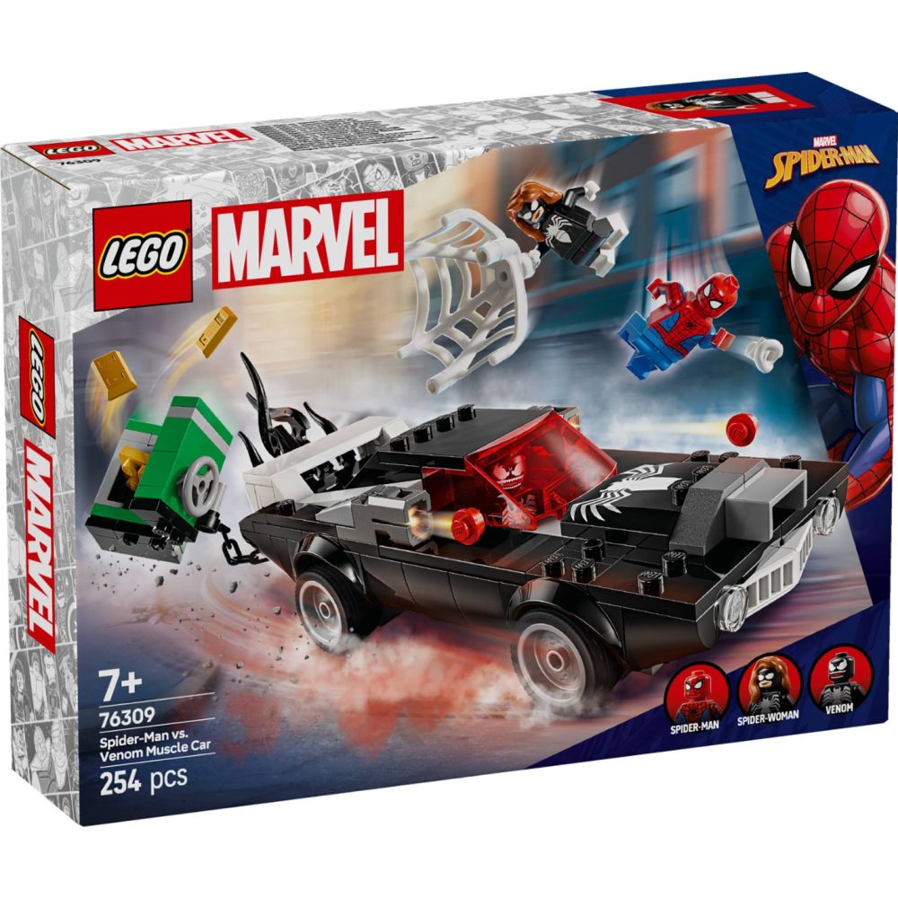 LEGO® Super Heroes - Спайдърмен срещу Венъм с мощна кола (76309)
