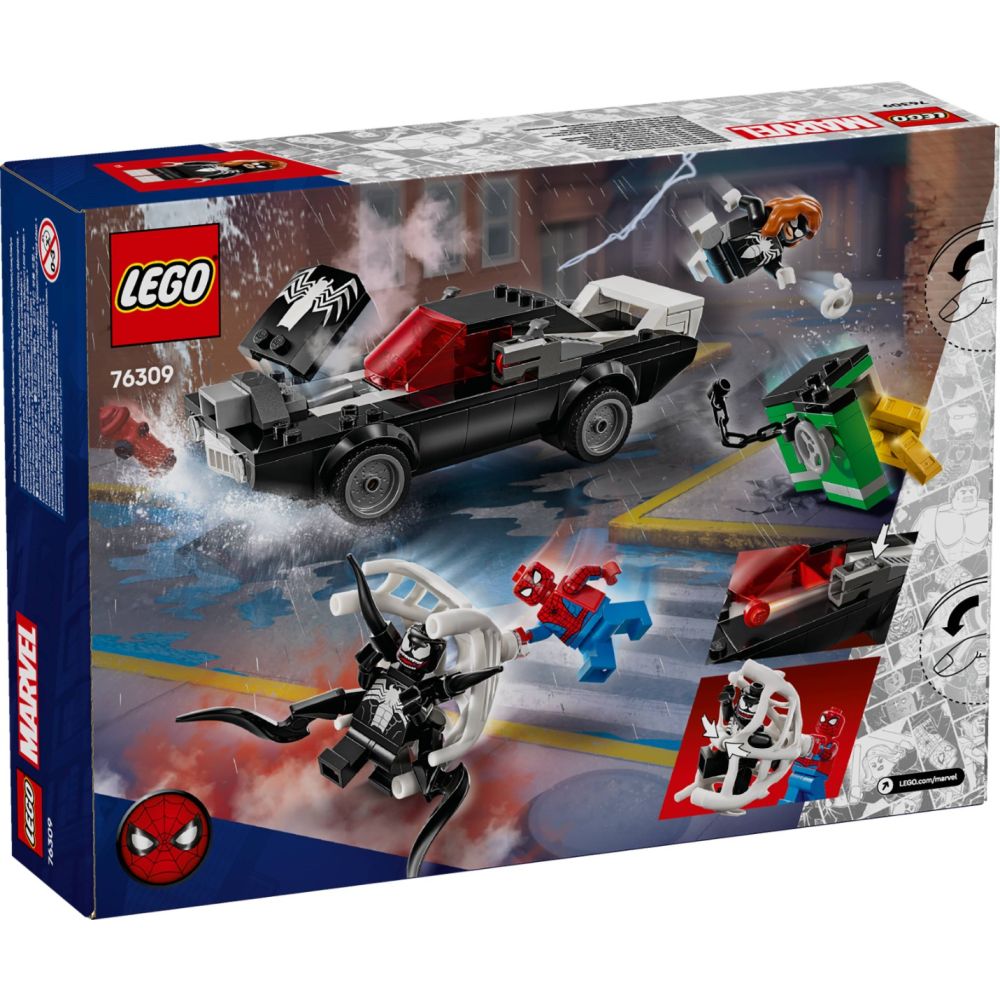 LEGO® Super Heroes - Спайдърмен срещу Венъм с мощна кола (76309)