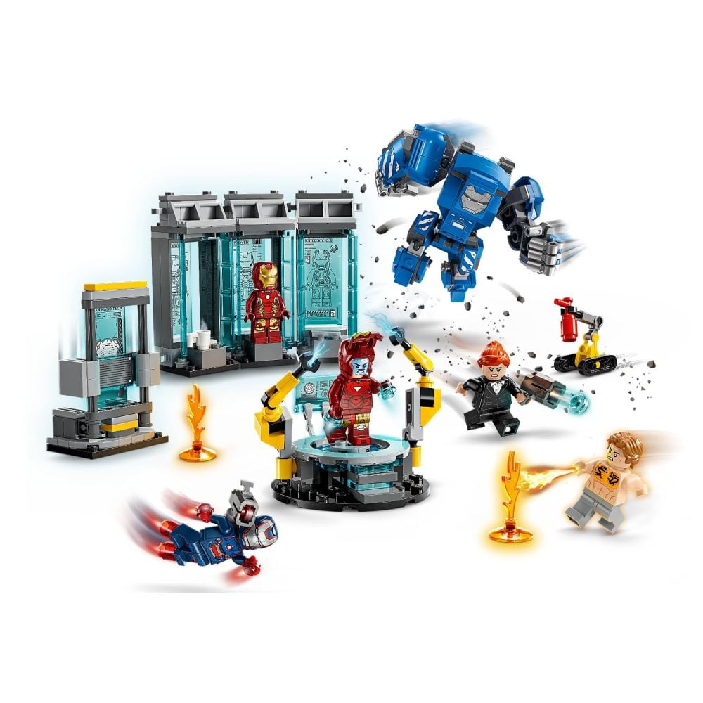 LEGO® Super Heroes - Лабораторията на Железния човек: Зала с брони (76315)