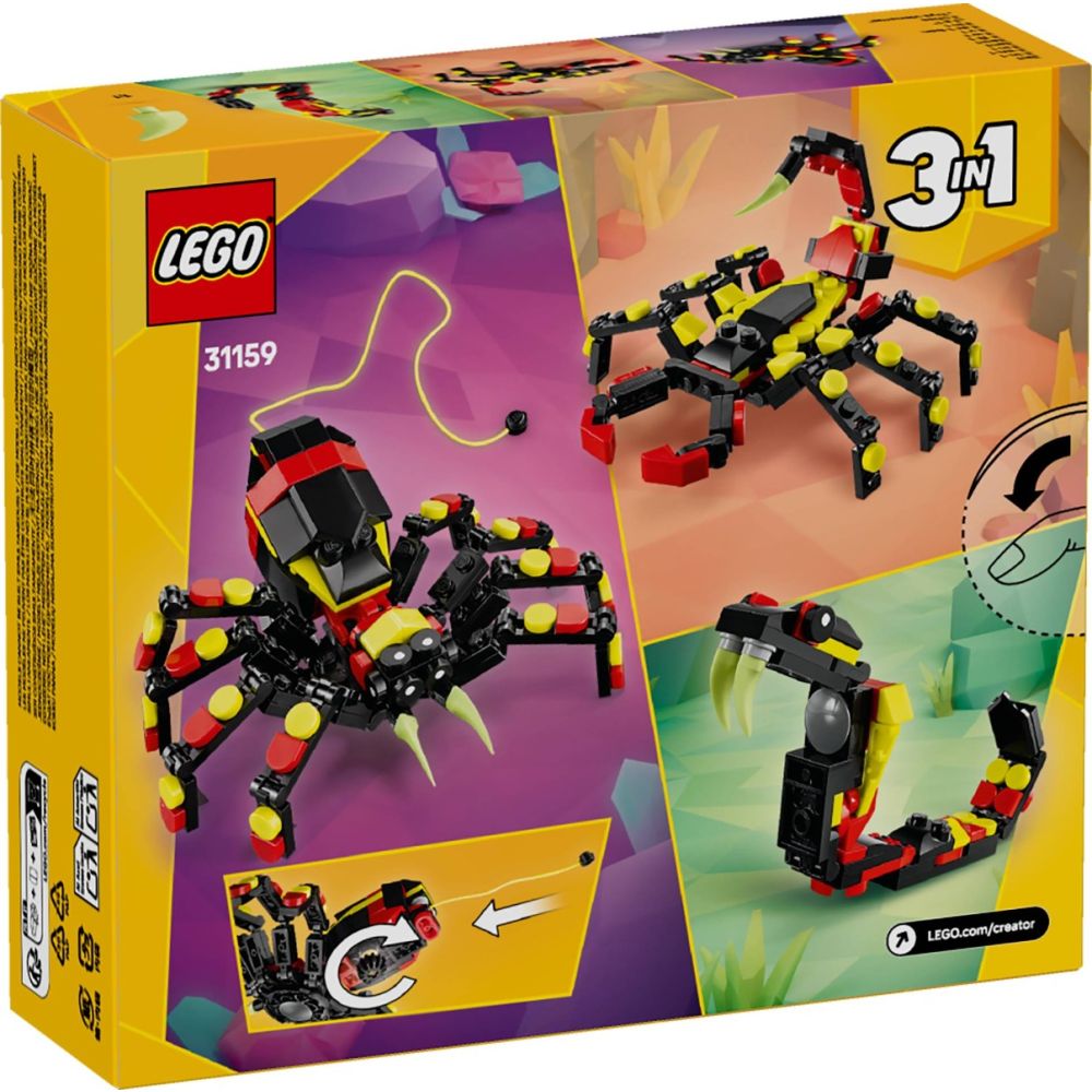 LEGO® Creator - Диви животни: изненадващ паяк (31159)