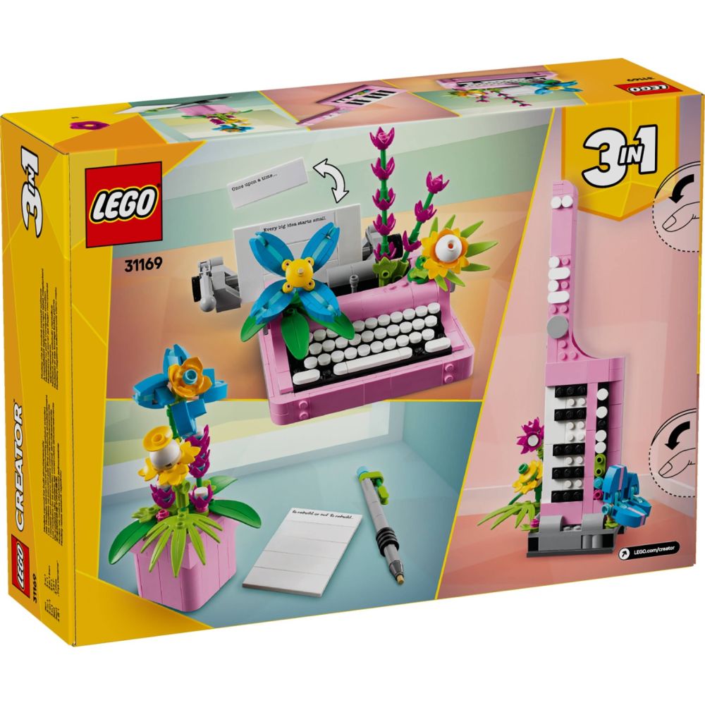 LEGO® Creator - Пишеща машина с цветя (31169)
