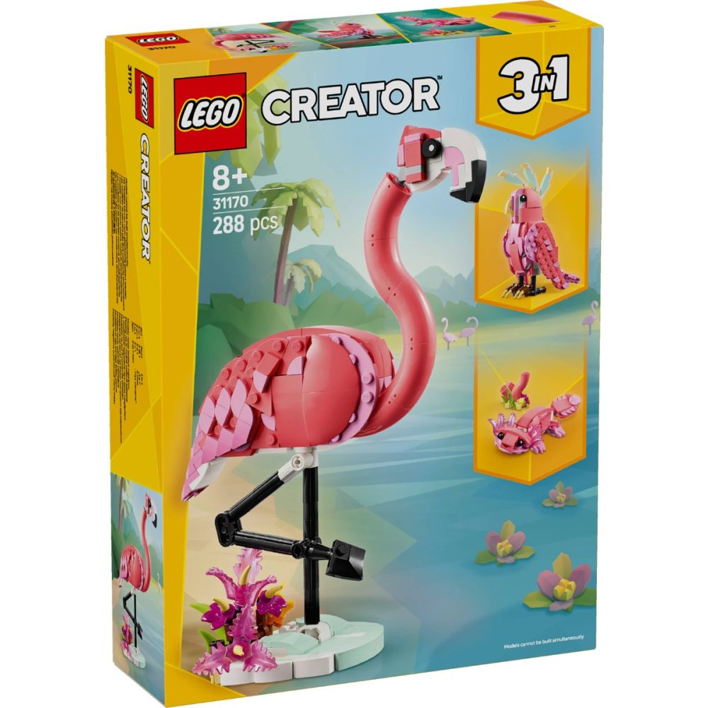 LEGO® Creator - Диви животни: Розово фламинго (31170)