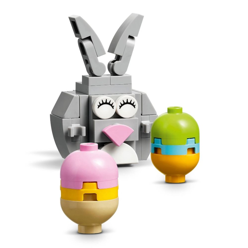 LEGO® Iconic - На лов за яйца с великденското зайче и пиленцето (40808)