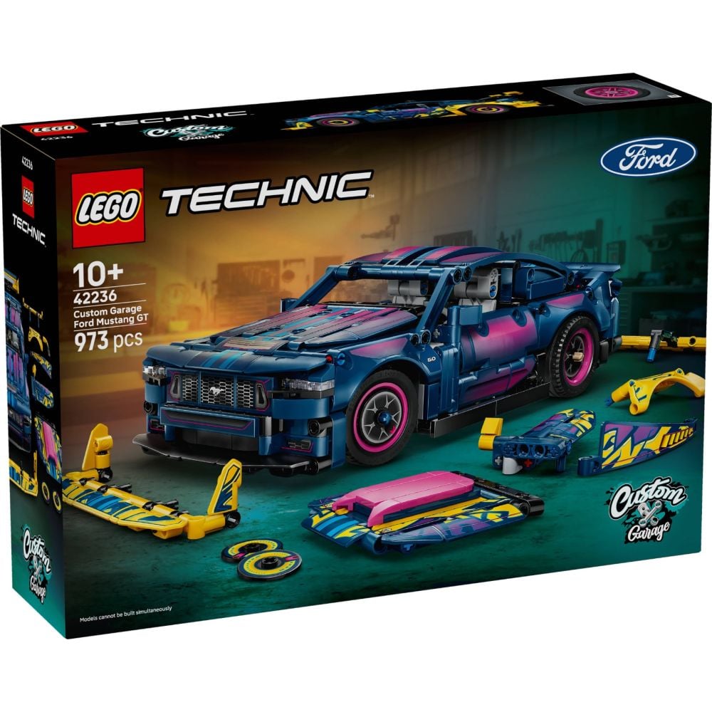LEGO® Technic - Кола с персонализиран гараж Ford Mustang GT (42236)