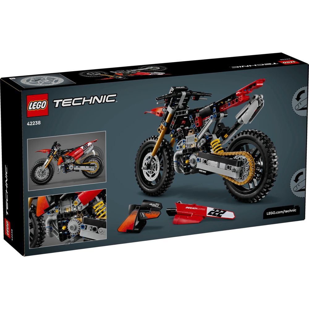 LEGO® Technic - Мотоциклет Ducati Desmo450 MX Factory (42238)