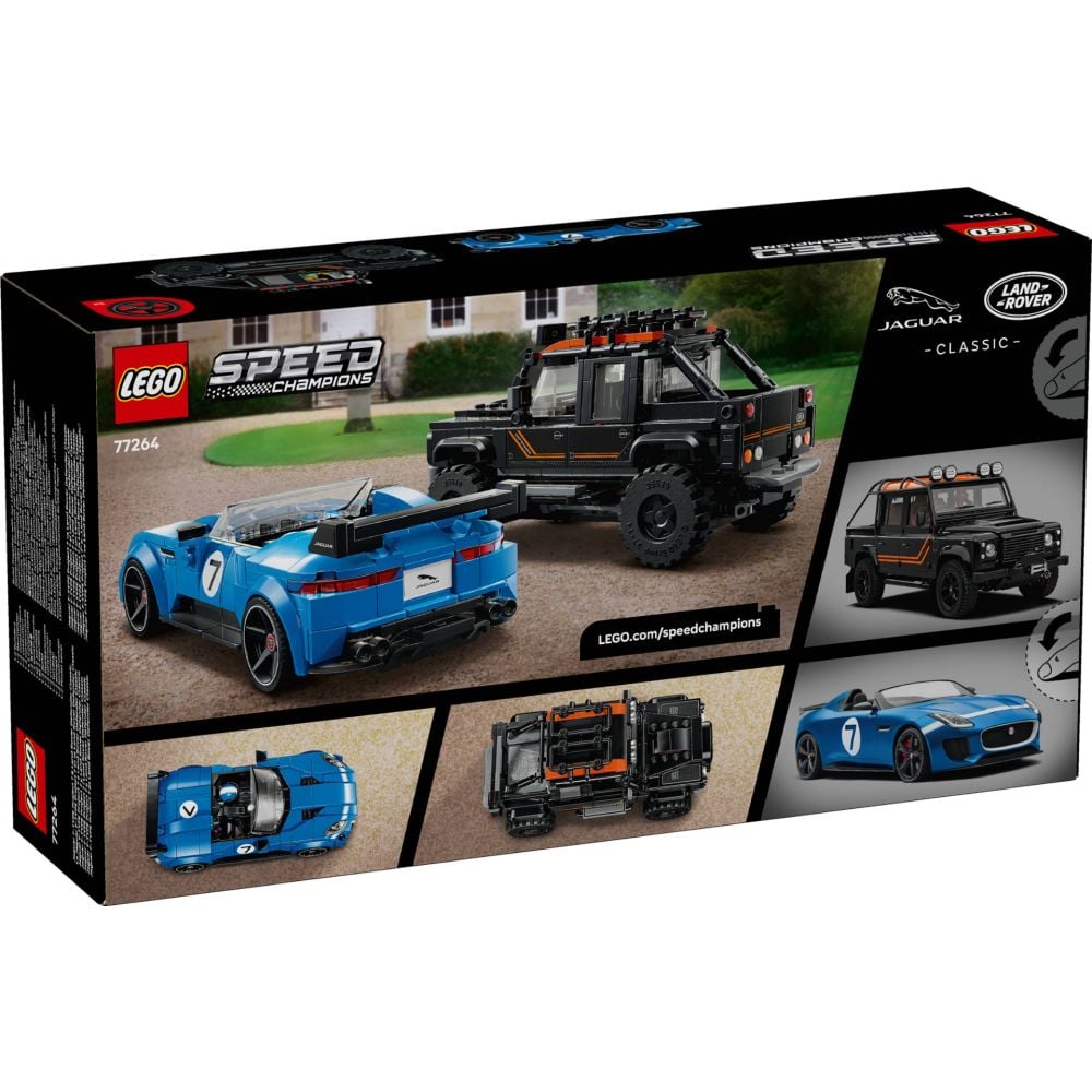 LEGO® Speed Champions - Jaguar Project 7 и Land Rover Defender (77264)