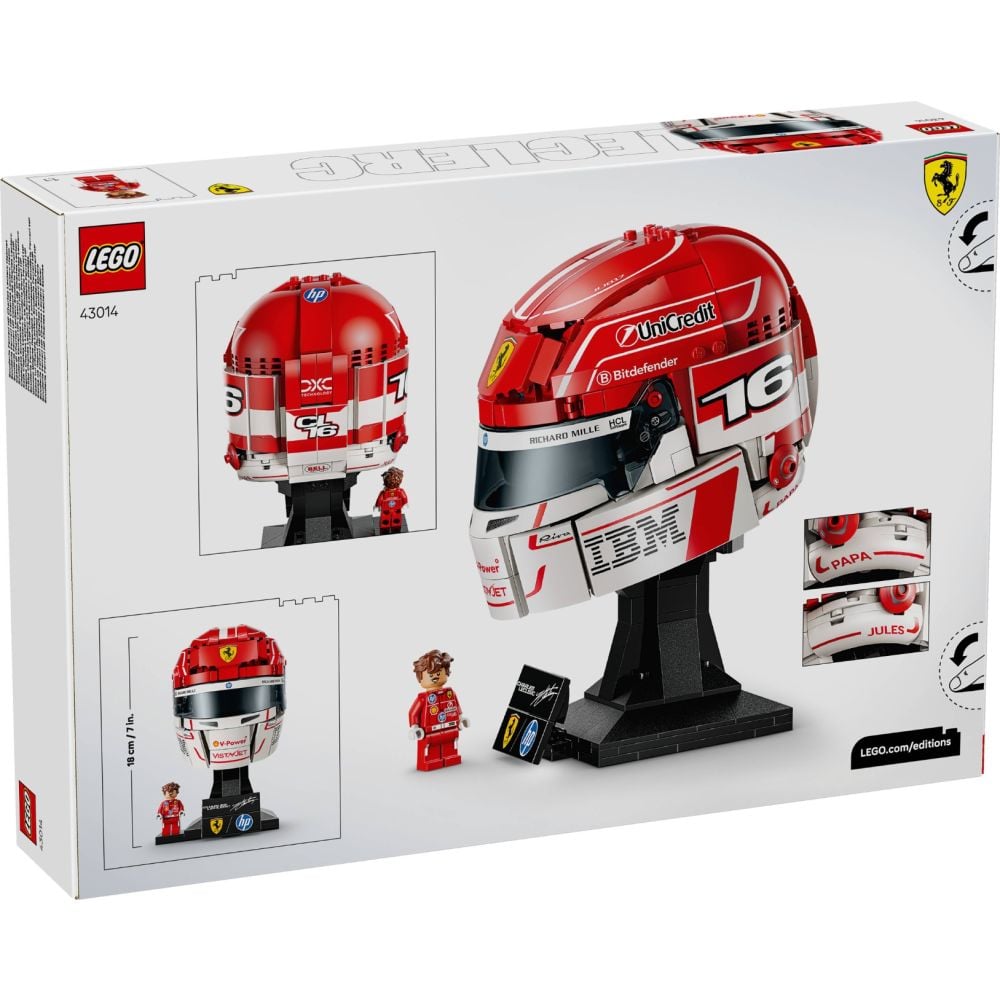 LEGO® Editions - Каска на Чарлз Льоклер от Scuderia Ferrari HP (43014)