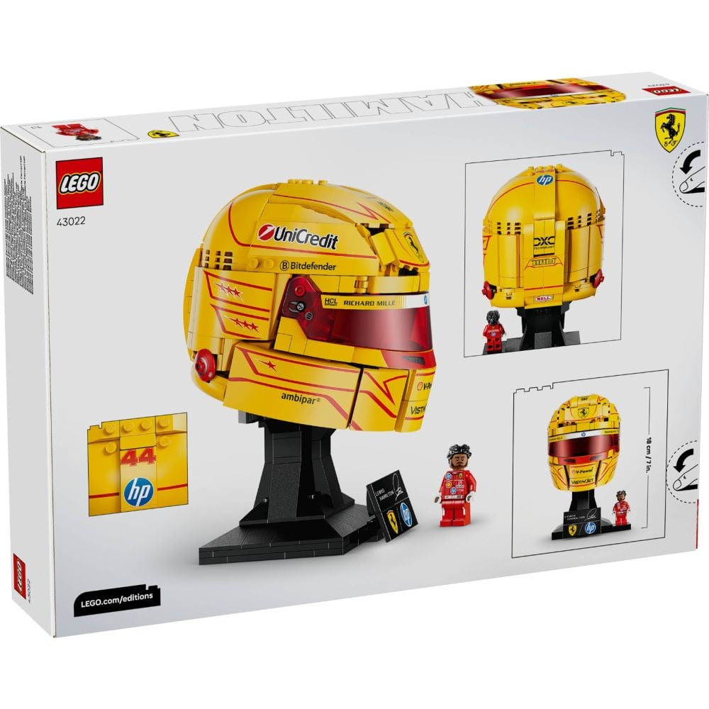 LEGO® Editions - Каска на Луис Хамилтън от отбора на Scuderia Ferrari HP (43022)