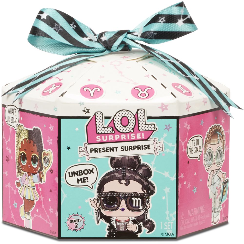 Кукла LOL Surprise, Present Surprise S2, Glitter Shimmer Star, 8 Изненади - 572824EUC