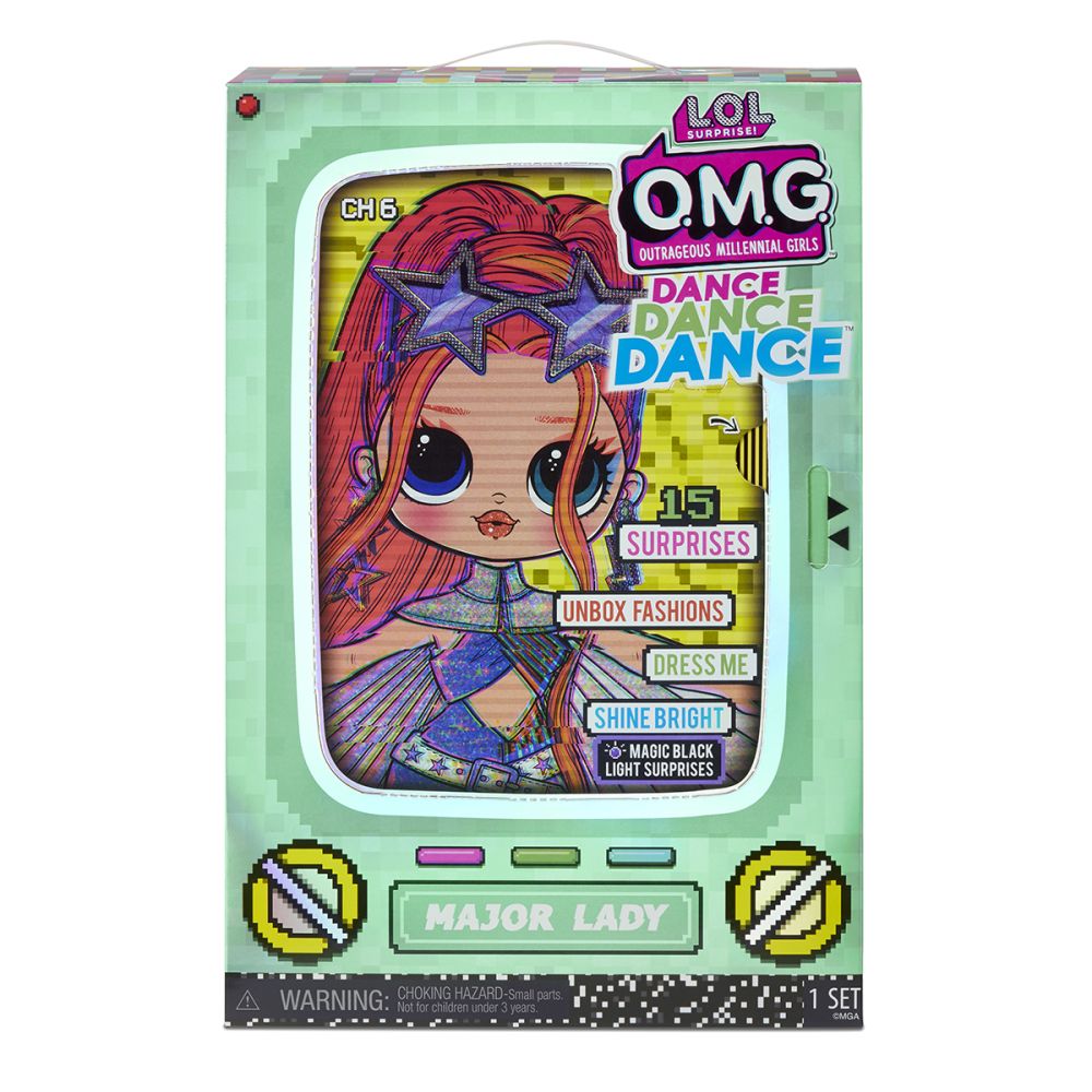 Кукла LOL OMG Surprise Dance, Major Lady, 15 изненади, 117889EUC