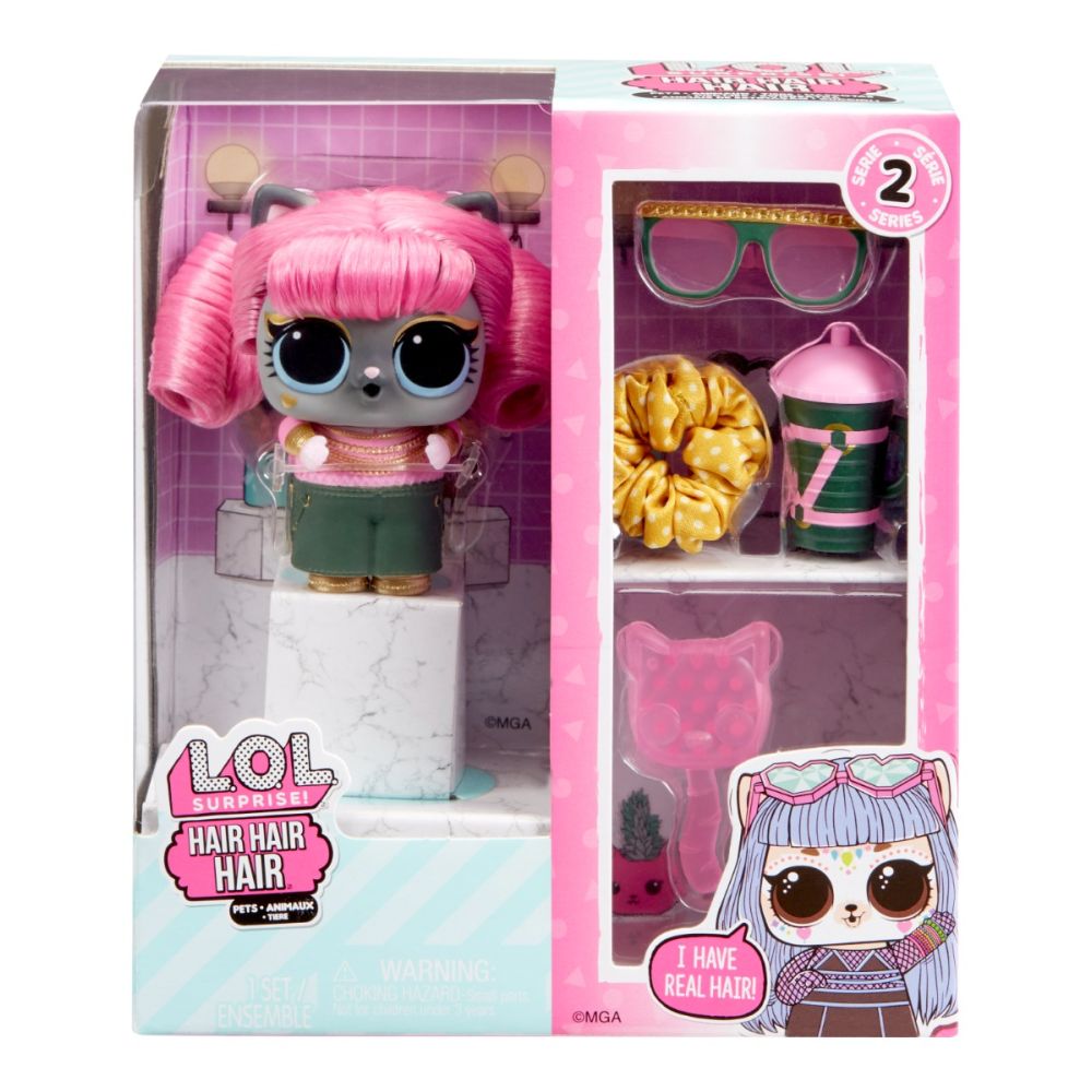 LOL Surprise Hair Hair Hair Pets, S2, Brass Kitty