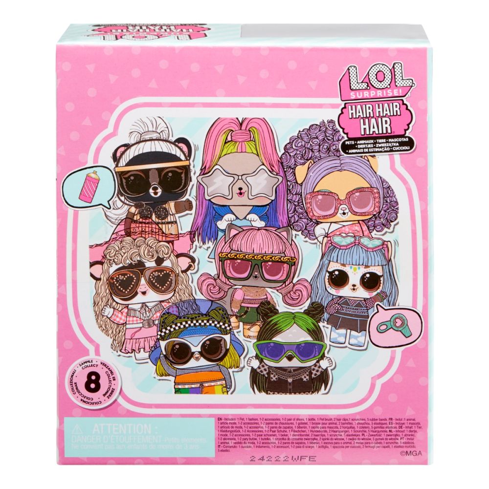 LOL Surprise Hair Hair Hair Pets, S2, Rappakeet