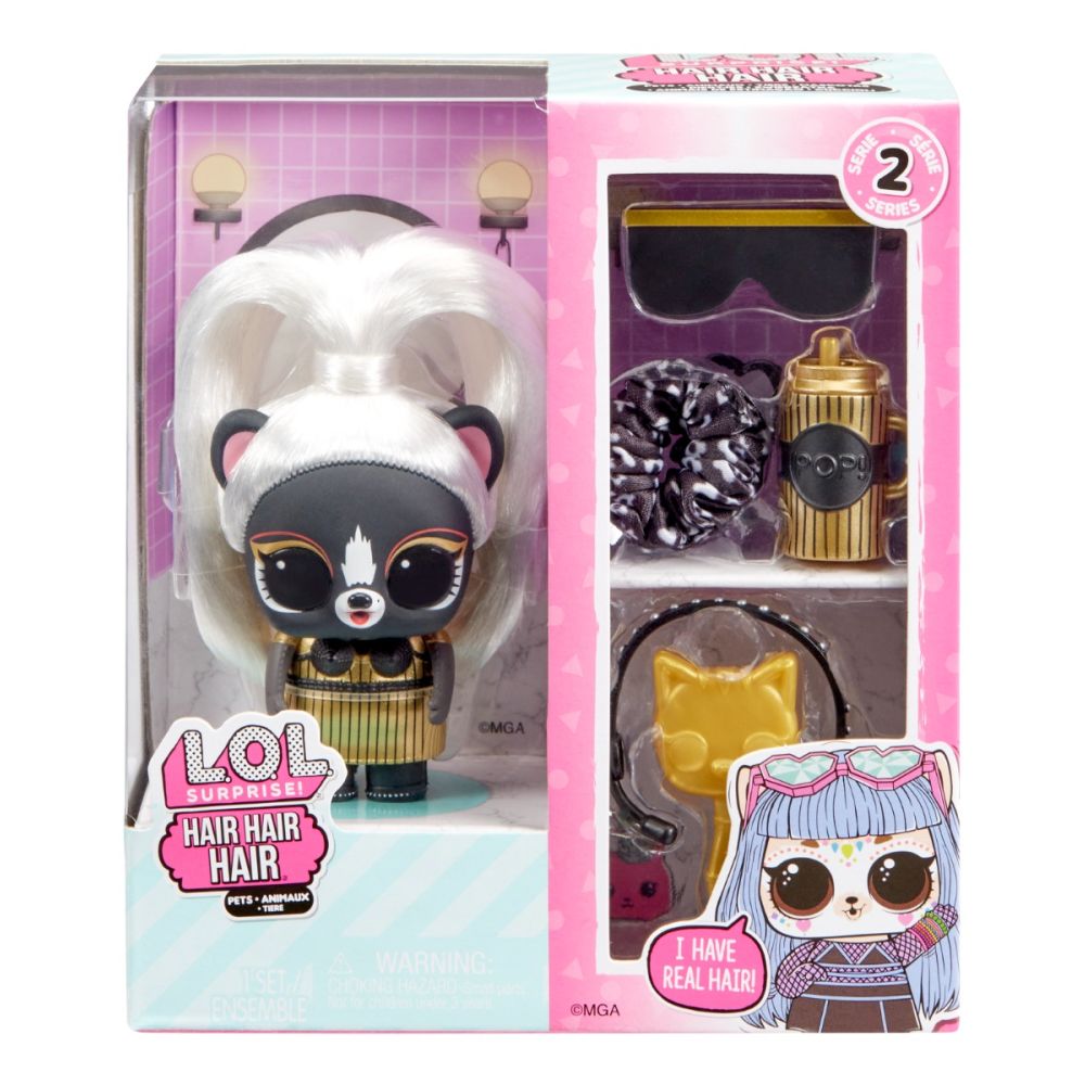 LOL Surprise Hair Hair Hair Pets, S2, Solo Skunk