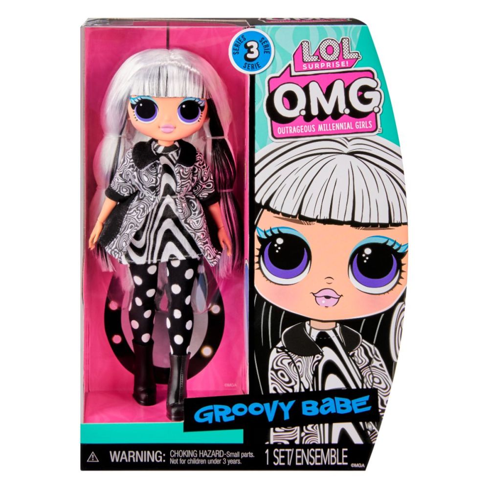 Кукла LOL Surprise OMG, Hos Doll, Серия 3, Groovy Babe, 588573EUC 