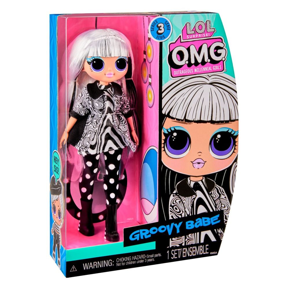 Кукла LOL Surprise OMG, Hos Doll, Серия 3, Groovy Babe, 588573EUC 