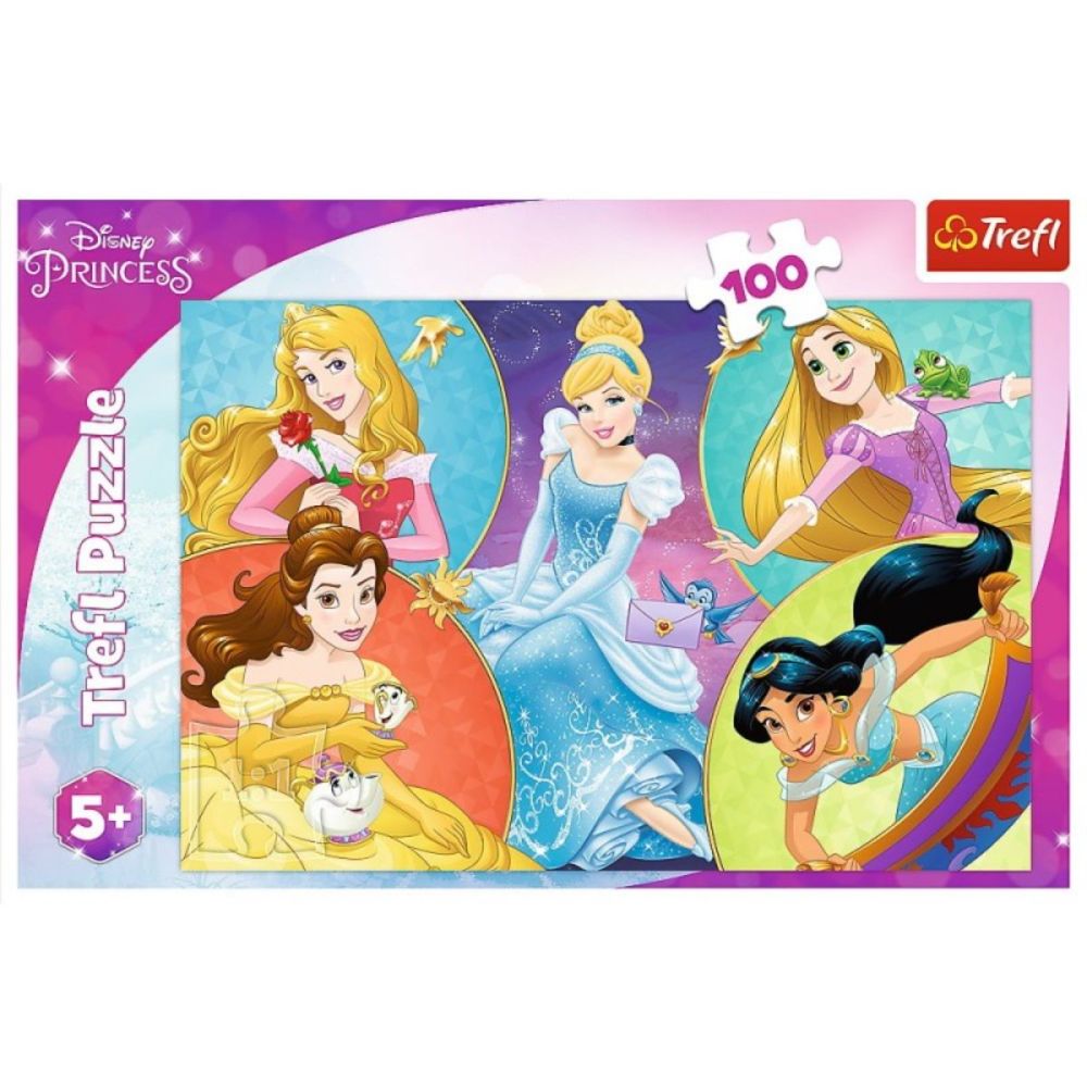 Пъзел Trefl 100 части, Среща с принцесите, Disney Princess | Toyzz Shop